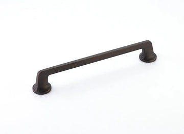 Northport Pull, Round Bases, Ancient Bronze, 8'' cc 213-ABZ