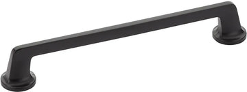 Northport Pull, Round Bases, Matte Black, 8'' cc 213-MB