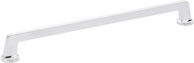 Northport Appliance Pull, Round Bases, Polished Chrome, 15'' cc 214-26
