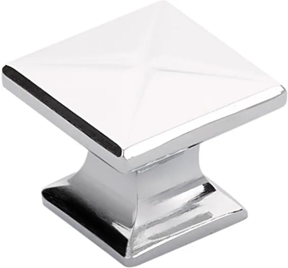 Northport Knob, Square, Polished Chrome, 1-3/8'' 215-26