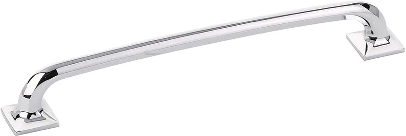 Northport Pull, Square Bases, Polished Chrome, 8'' cc 217-26
