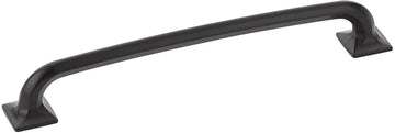 Northport Pull, Square Bases, Matte Black, 8'' cc 217-MB