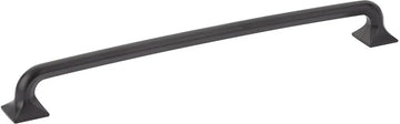 Northport Appliance Pull, Square Bases, Matte Black, 15'' cc 218-MB