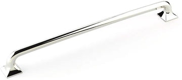 Northport Appliance Pull, Square Bases, Polished Nickel, 15'' cc 218-PN