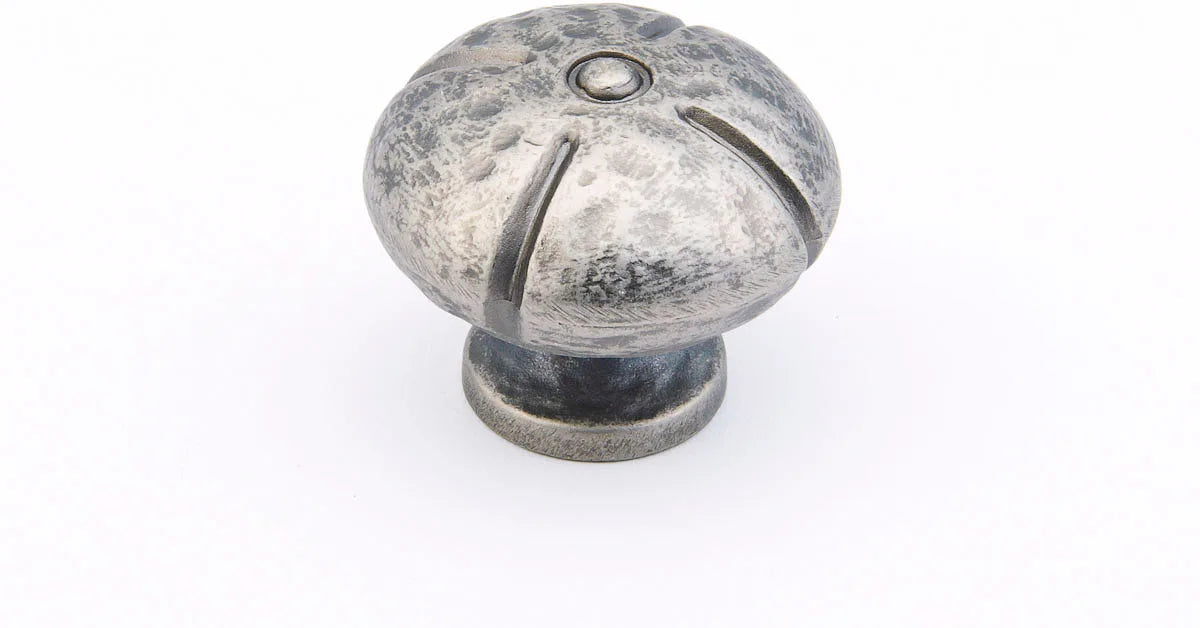 Siena Knob, Round, Vibra Nickel, 1-3/8'' dia 250-VN