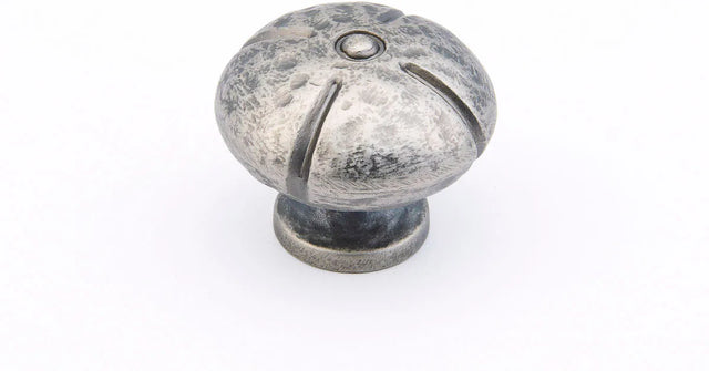 Siena Knob, Round, Vibra Nickel, 1-3/8'' dia 250-VN