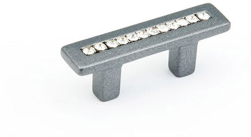 Skyevale Pull, Milano Silver with Crystals, 32 mm cc 301-MSV