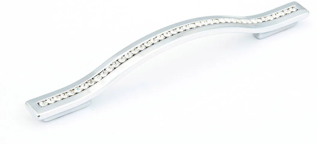 Skyevale Pull, Polished Chrome with Crystals, 128/160 mm cc 302-26