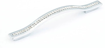 Skyevale Pull, Polished Chrome with Crystals, 128/160 mm cc 302-26