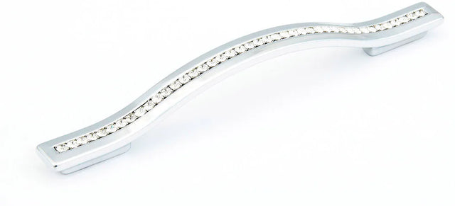 Skyevale Pull, Polished Chrome with Crystals, 128/160 mm cc 302-26