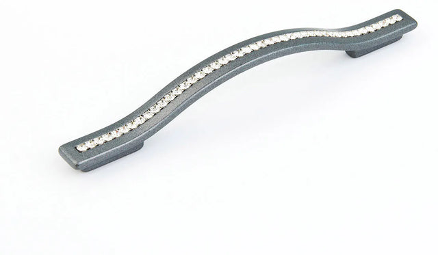 Skyevale Pull, Milano Silver with Crystals, 128/160 mm cc 302-MSV