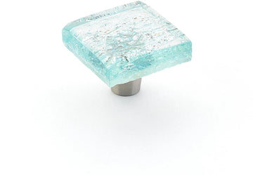 Ice Knob, Square, Aqua Pearl, 1-1/2'' 34-PAQ