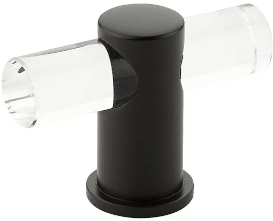 Lumiere T-Knob, Adjustable Clear Acrylic, 2''
