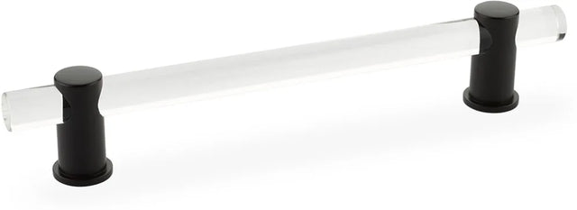 Lumiere Pull, Adjustable Clear Acrylic, Matte Black, 6'' cc 406-MB