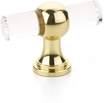 Lumiere Transitional T-Knob, Adjustable Clear Acrylic, 2''