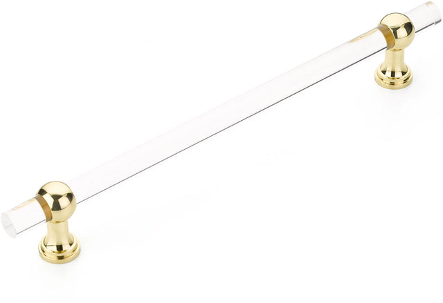 Lumiere Transitional Appliance Pull, NON-Adjustable Clear Acrylic, 12'' cc