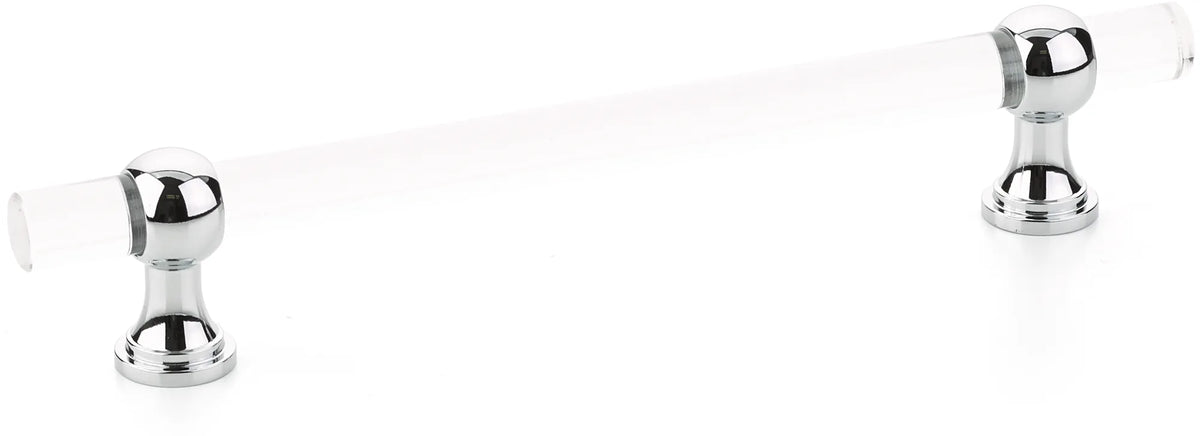 Lumiere Transitional Pull, Adjustable Clear Acrylic, Polished Chrome, 6'' cc 416-26