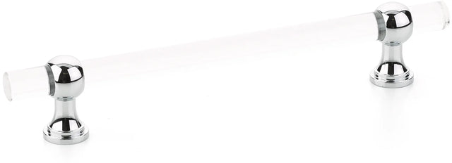 Lumiere Transitional Pull, Adjustable Clear Acrylic, Polished Chrome, 6'' cc 416-26