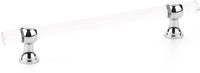 Lumiere Transitional Pull, Adjustable Clear Acrylic, Polished Chrome, 6'' cc 416-26