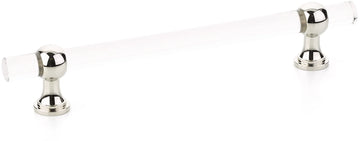 Lumiere Transitional Pull, Adjustable Clear Acrylic, Polished Nickel, 6'' cc 416-PN
