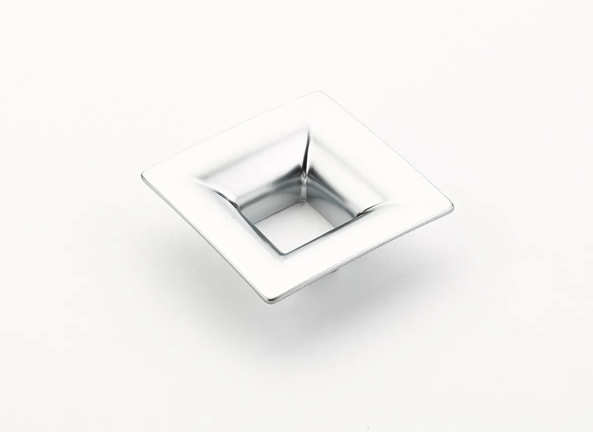 Finestrino Pull, Flared Square, Matte Chrome, 32 mm cc 440-M26
