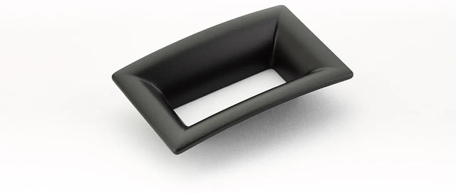 Finestrino Pull, Flared Rectangle, Matte Black, 64 mm cc 441-MB
