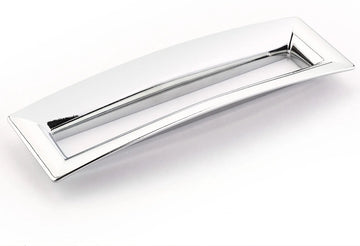 Finestrino Pull, Flared Rectangle, Polished Chrome, 160 mm cc 442-26