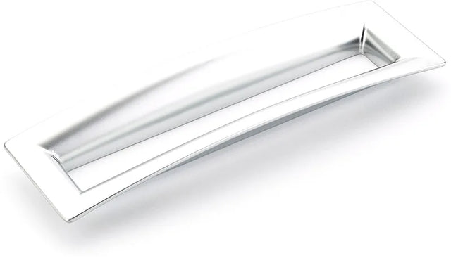 Finestrino Pull, Flared Rectangle, Matte Chrome, 160 mm cc 442-M26