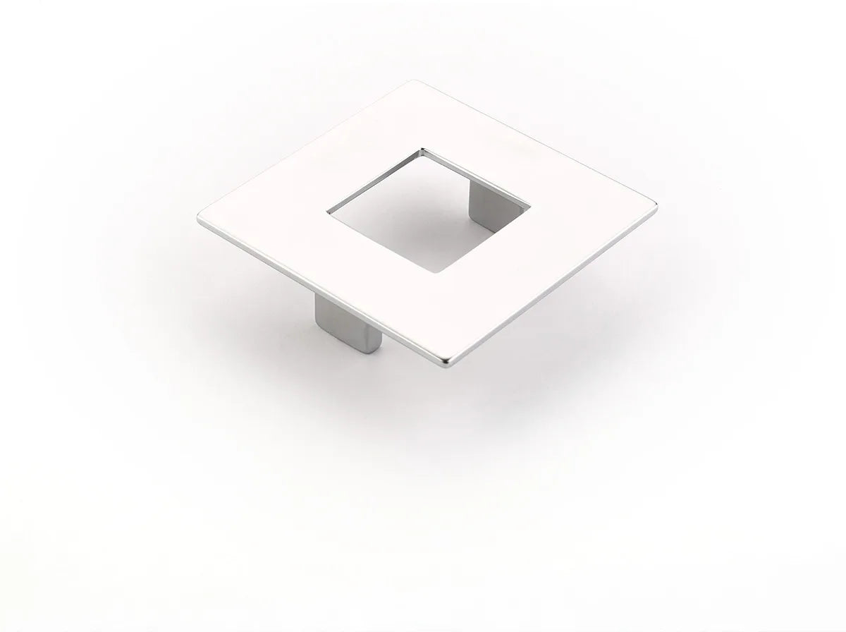 Finestrino Pull, Square, Matte Chrome, 64 mm cc 443-M26