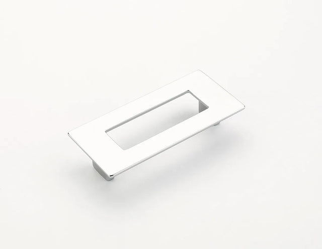 Finestrino Pull, Rectangle, Polished Chrome, 96 mm cc 444-26