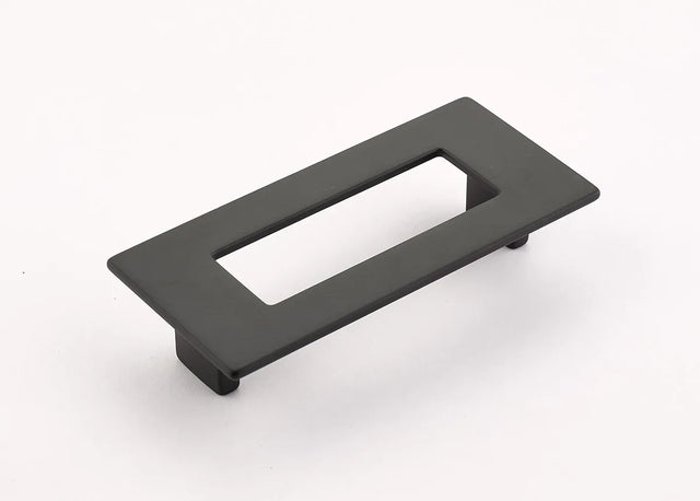 Finestrino Pull, Rectangle, Matte Black, 96 mm cc 444-MB