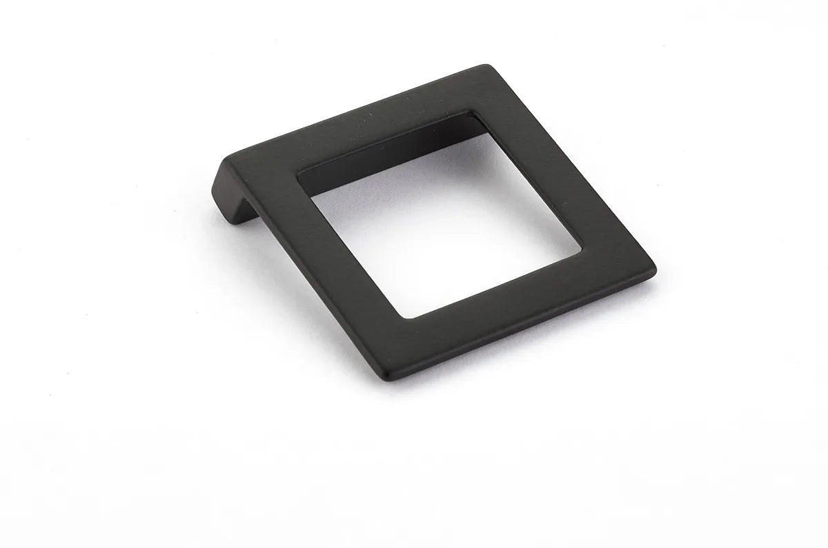 Finestrino Pull, Angled Square, Matte Black, 32 mm cc 450-MB
