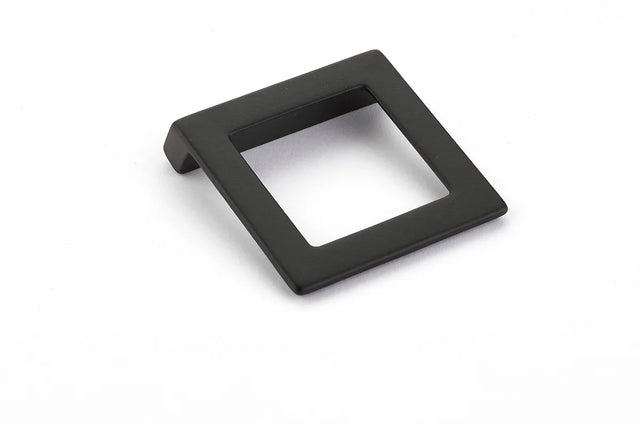 Finestrino Pull, Angled Square, Matte Black, 32 mm cc 450-MB