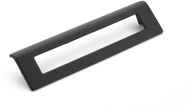 Finestrino Pull, Angled Rectangle, Matte Black, 160 mm cc 451-MB