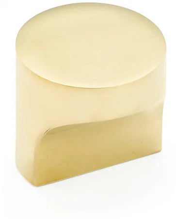Haniburton Round T-Knob, Unlacquered Brass, 1-1/4'' dia 471-UNBR