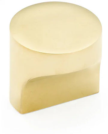 Haniburton Round T-Knob, Unlacquered Brass, 1-1/4'' dia 471-UNBR