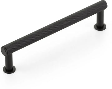 Pub House Pull, Knurled, Matte Black, 5'' cc 5005-MB