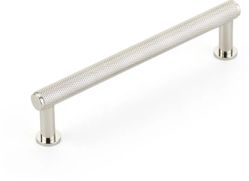 Pub House Pull, Knurled, Polished Nickel, 5'' cc 5005-PN