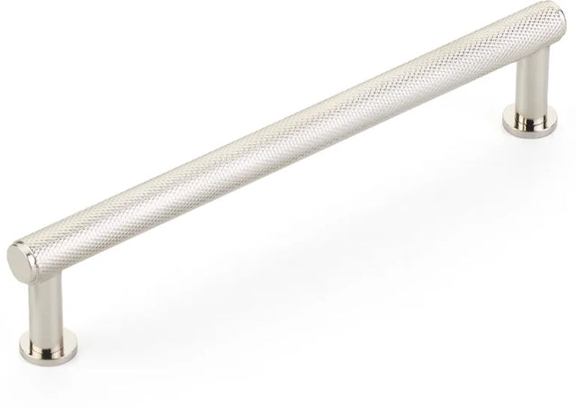 Pub House Pull, Knurled, Polished Nickel, 6'' cc 5006-PN