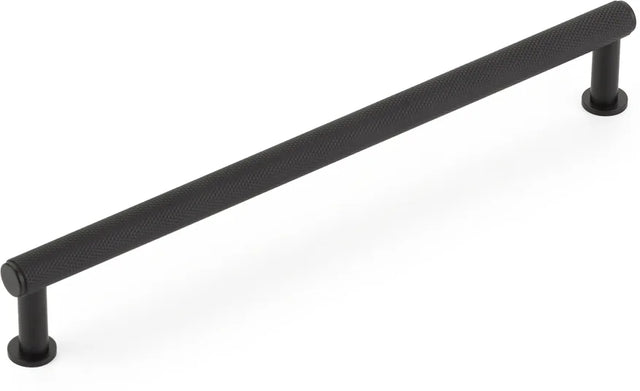 Pub House Pull, Knurled, Matte Black, 8'' cc 5008-MB