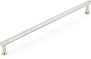 Pub House Pull, Knurled, Polished Nickel, 10'' cc 5010-PN