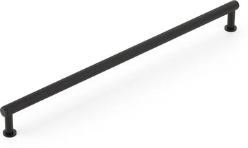 Pub House Pull, Knurled, Matte Black, 12'' cc 5012-MB