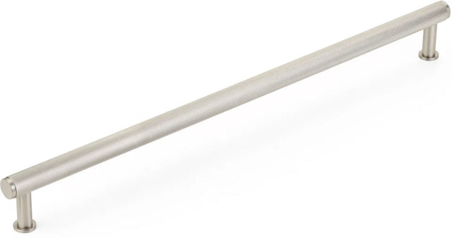 Pub House Appliance Pull, Knurled, Brushed Nickel, 18'' cc 5018A-BN