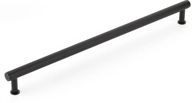 Pub House Appliance Pull, Knurled, Matte Black, 18'' cc 5018A-MB