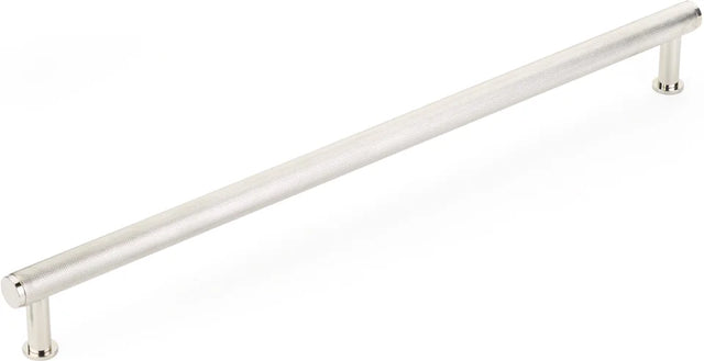 Pub House Appliance Pull, Knurled, Polished Nickel, 18'' cc 5018A-PN