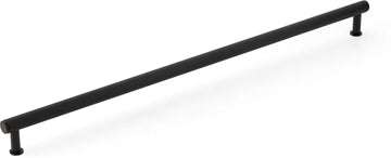 Pub House Appliance Pull, Knurled, Matte Black, 24'' cc 5024A-MB