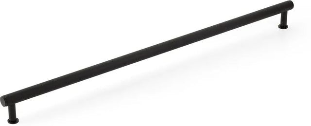 Pub House Appliance Pull, Knurled, Matte Black, 24'' cc 5024A-MB