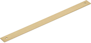 Pub House Backplate for Pull, Signature Satin Brass, 10'' cc 5110B-SSB