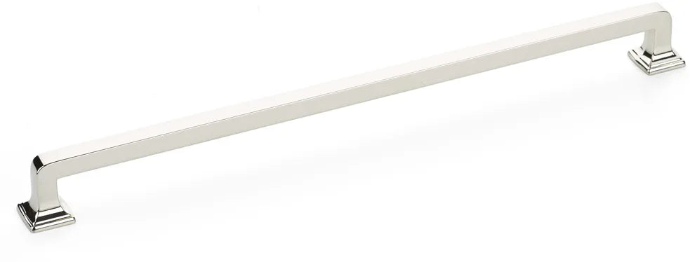 Menlo Park Pull, Polished Nickel, 12'' cc 525-PN