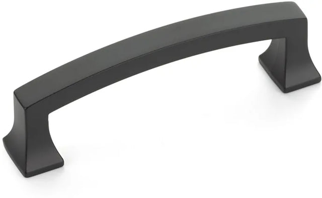 Menlo Park Pull, Arched, Matte Black, 3-1/2'' cc 526-MB
